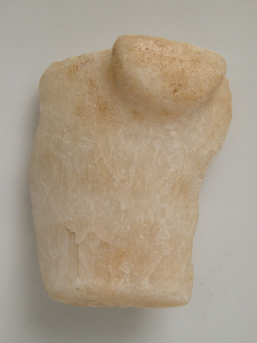 Vessel Fragment, Alabaster, Coptic 