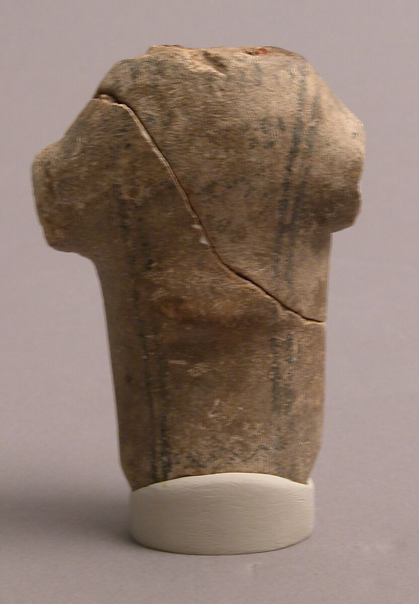 Fragment of a Figure, Earthenware, Coptic