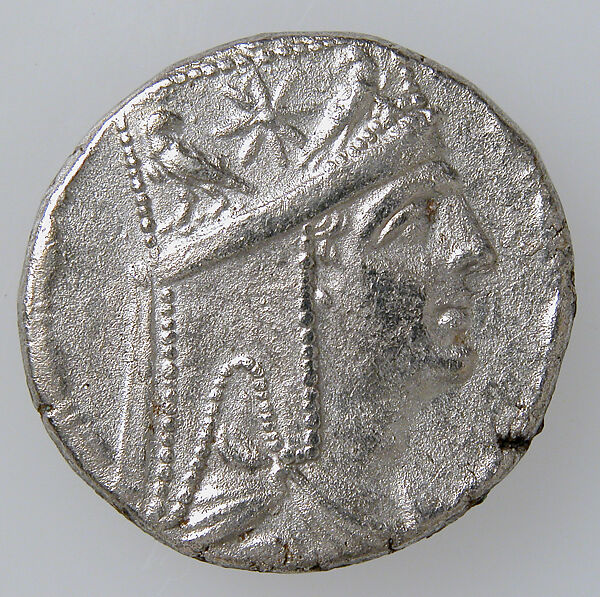 Tetradrachm of King Tigranes II (95/96-56/55 b.c.), Silver, Armenian 