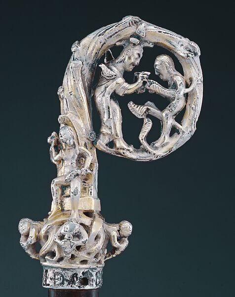 Crozier of Abbot Erkanbald, Silver with gilding, German (Hildesheim) 