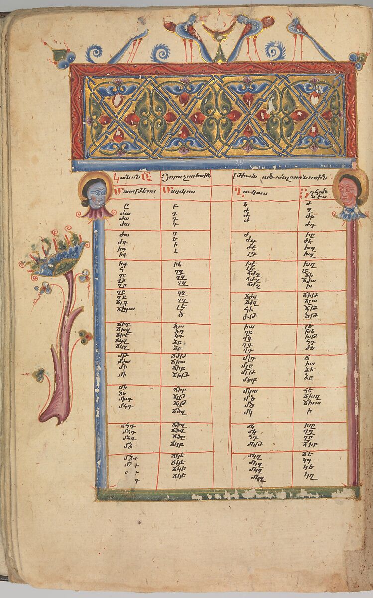 Four Gospels in Armenian, Tempera and gold on paper; stamped leather binding, Armenian