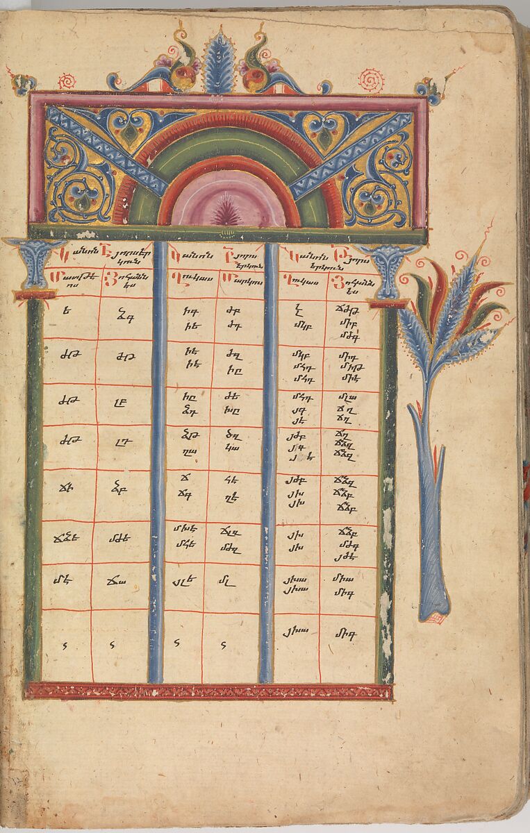 Four Gospels in Armenian, Tempera and gold on paper; stamped leather binding, Armenian