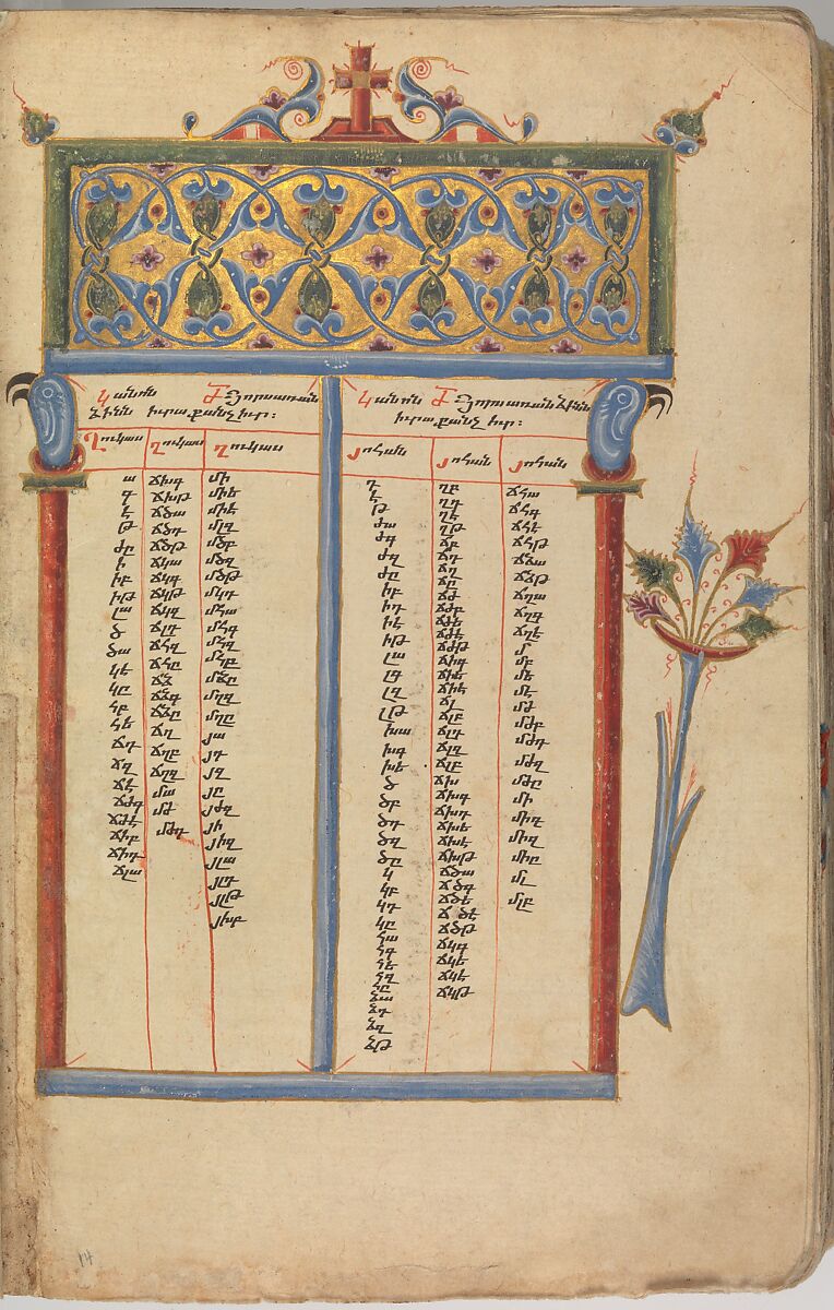 Four Gospels in Armenian, Tempera and gold on paper; stamped leather binding, Armenian