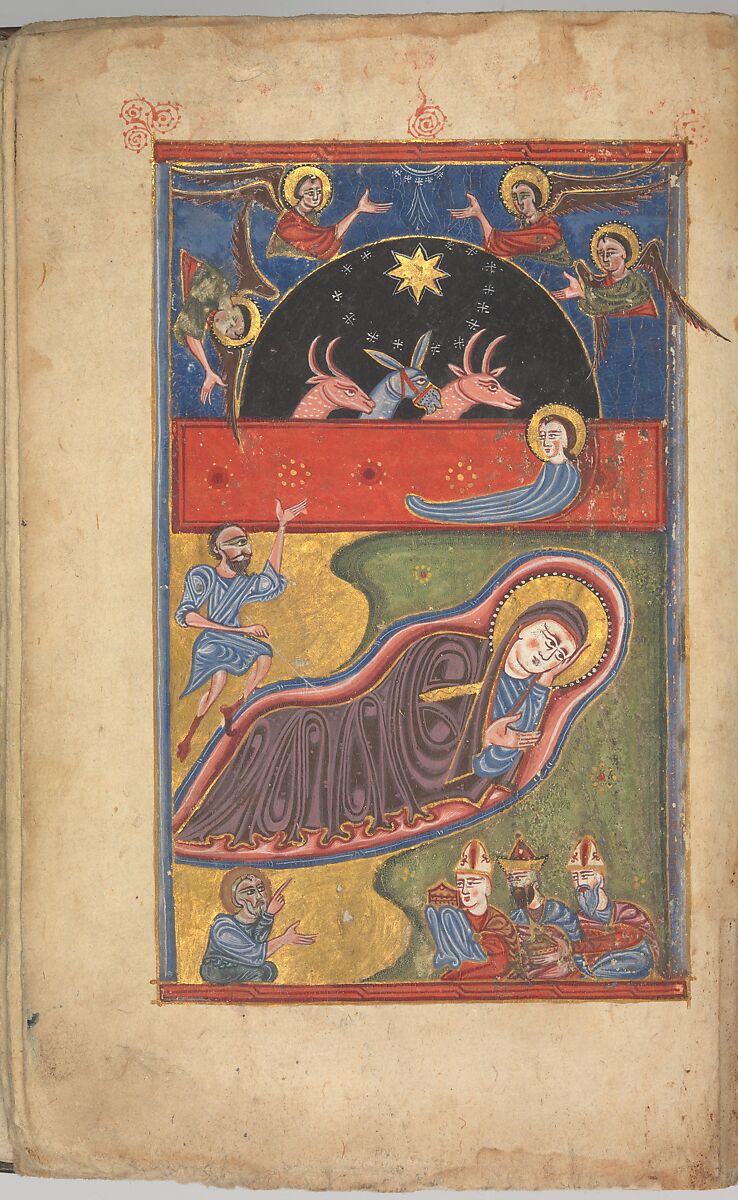 Four Gospels in Armenian, Tempera and gold on paper; stamped leather binding, Armenian