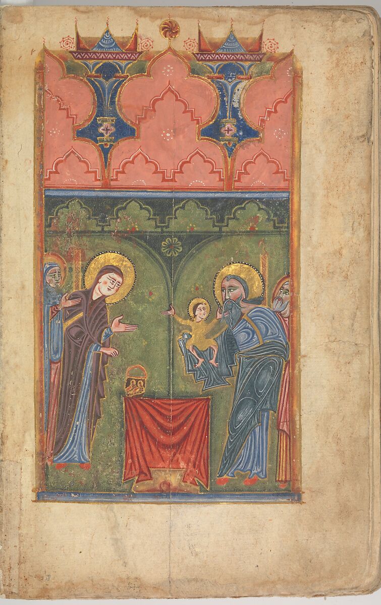 Four Gospels in Armenian, Tempera and gold on paper; stamped leather binding, Armenian