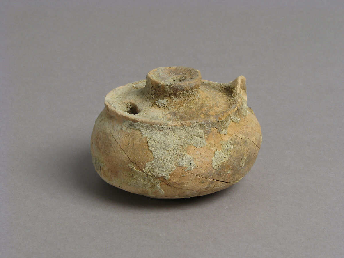 Oil Lamp, Earthenware, Coptic 