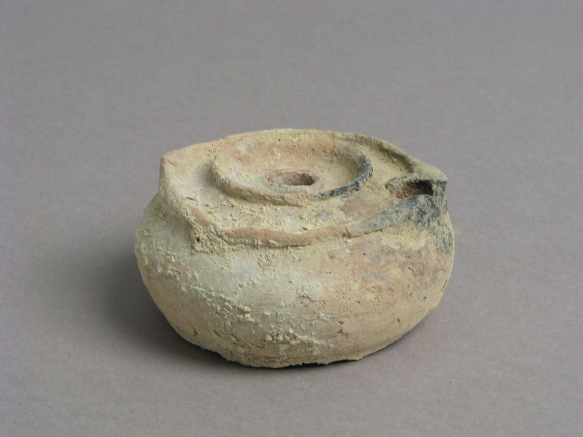 Oil Lamp, Earthenware, Coptic 