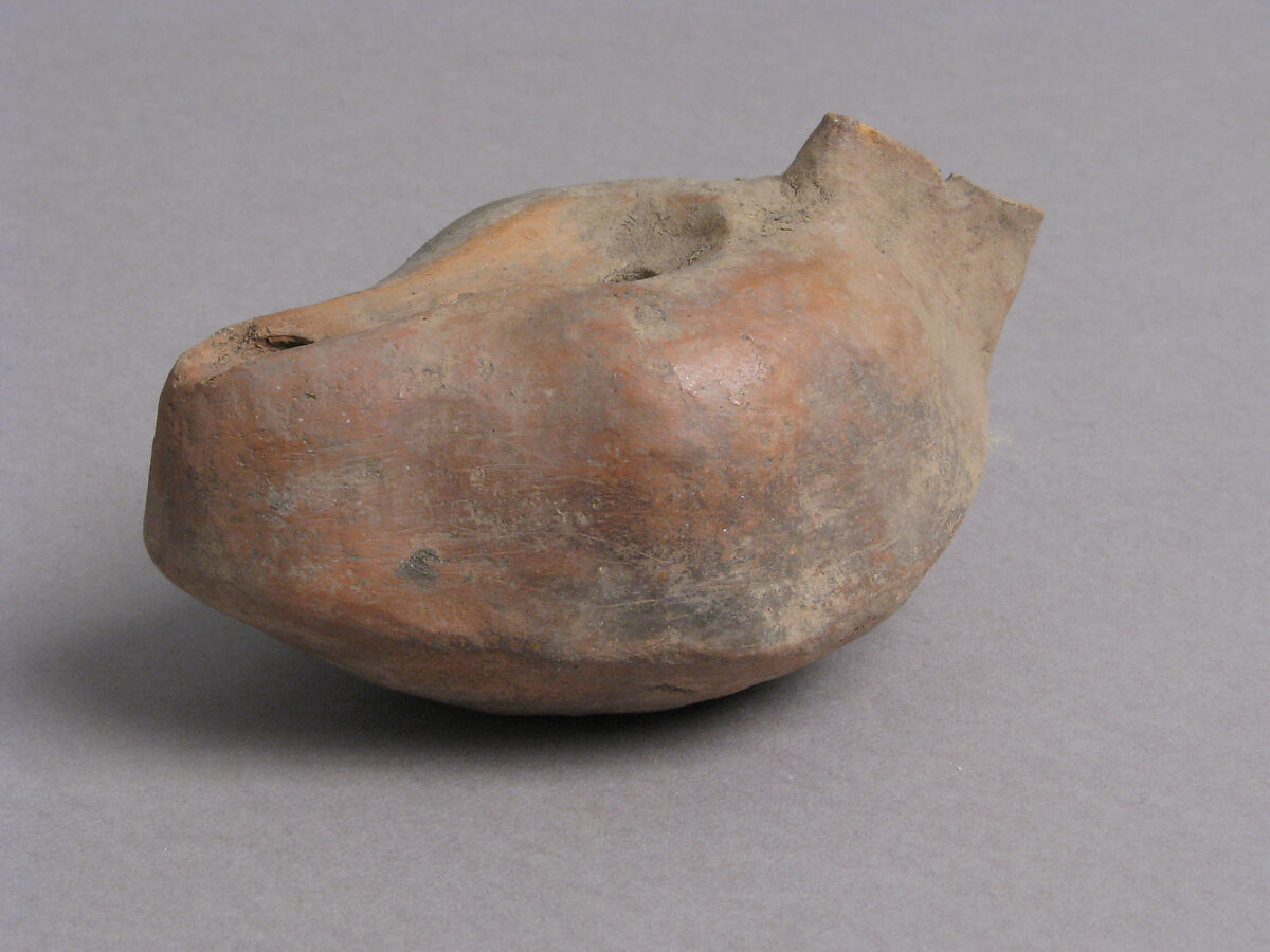 Oil Lamp, Earthenware, Coptic 