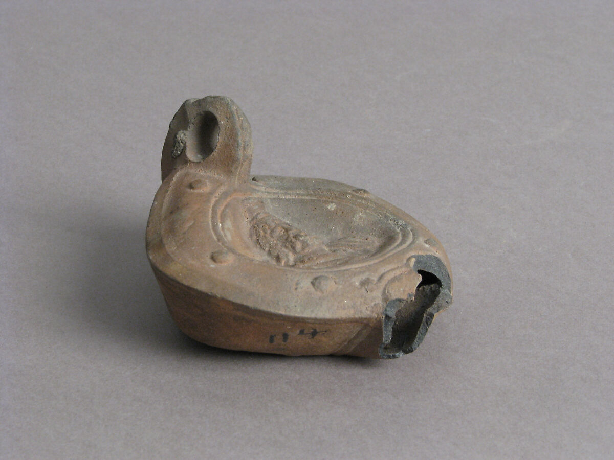 Oil Lamp, Earthenware, Coptic 