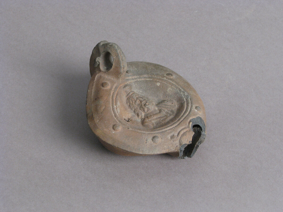 Oil Lamp, Earthenware, Coptic