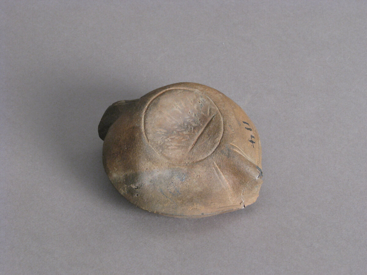 Oil Lamp, Earthenware, Coptic