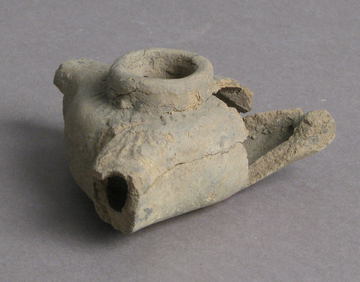 Oil Lamp, Earthenware, Coptic 