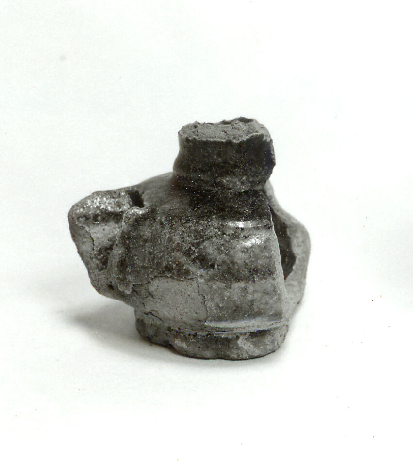 Glazed Spouted Pot, Earthenware, glazed, Coptic