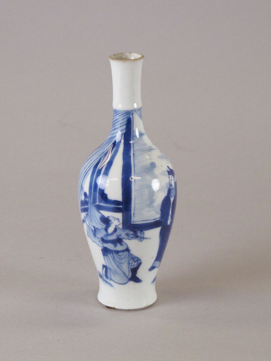Vase, Porcelain painted in underglaze blue, China
