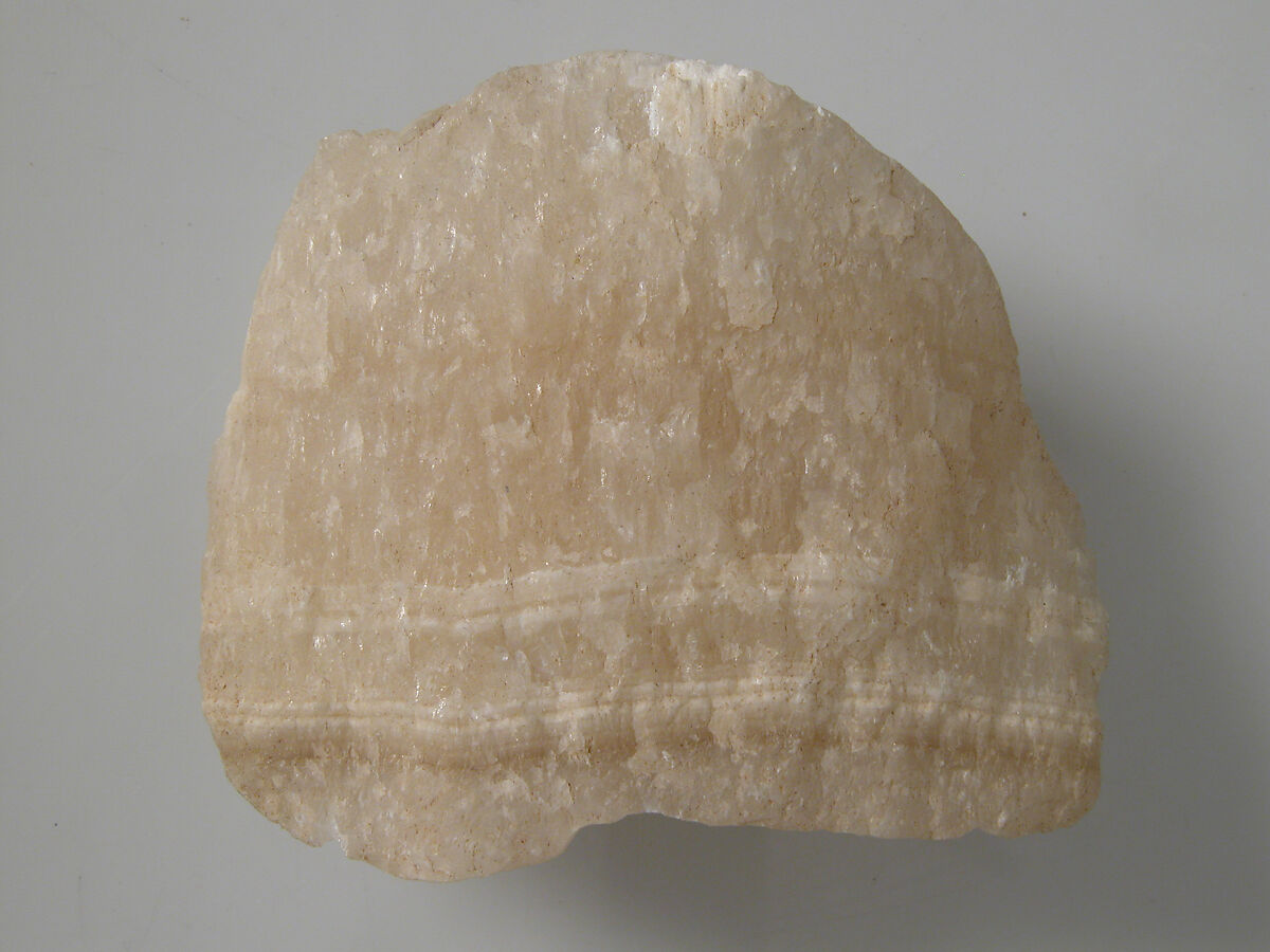 Head Fragment, Alabaster, Coptic