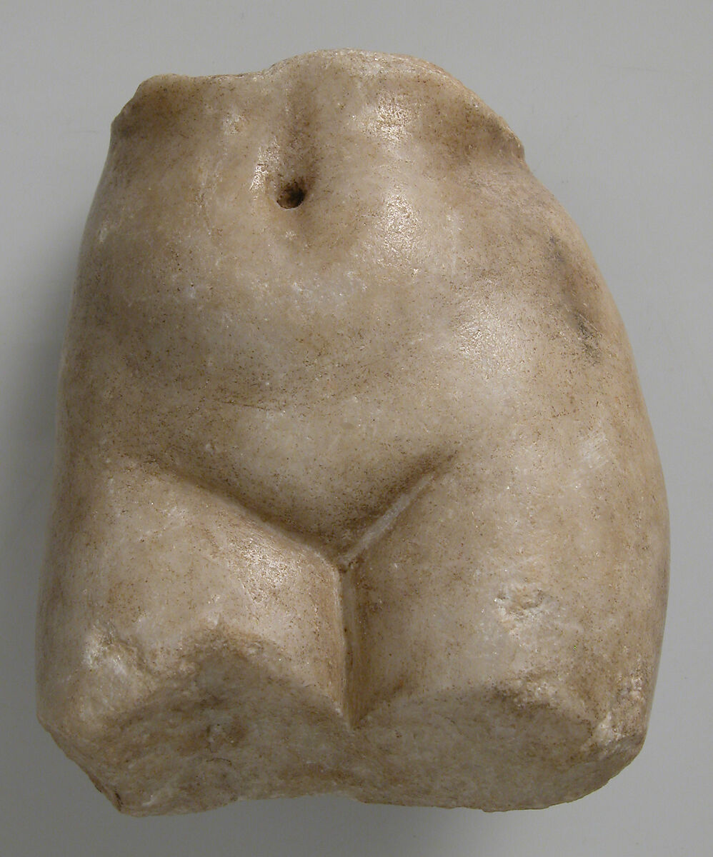 Fragment of a Female Figure, Marble, Coptic 