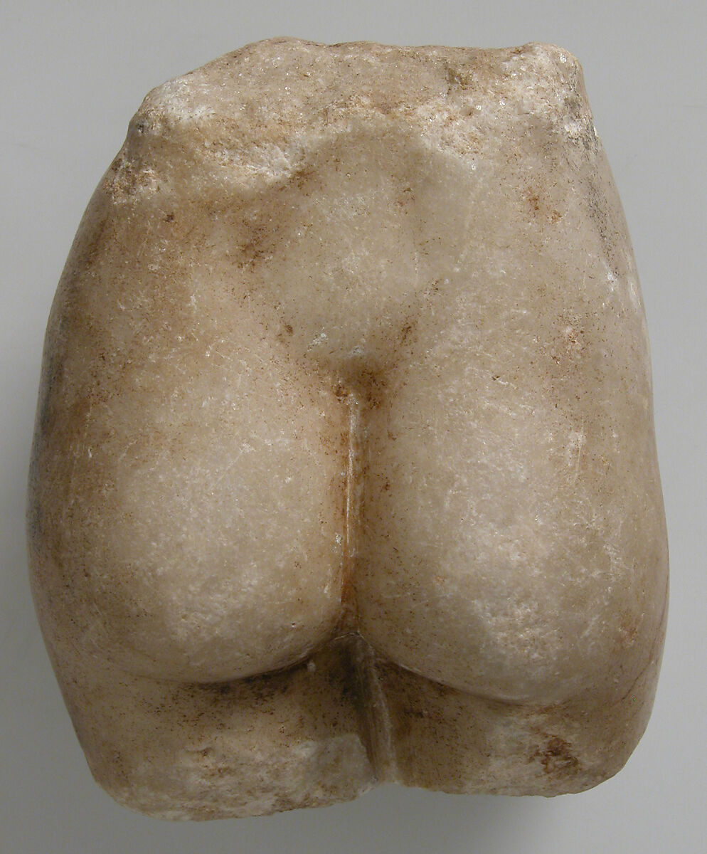 Fragment of a Female Figure, Marble, Coptic