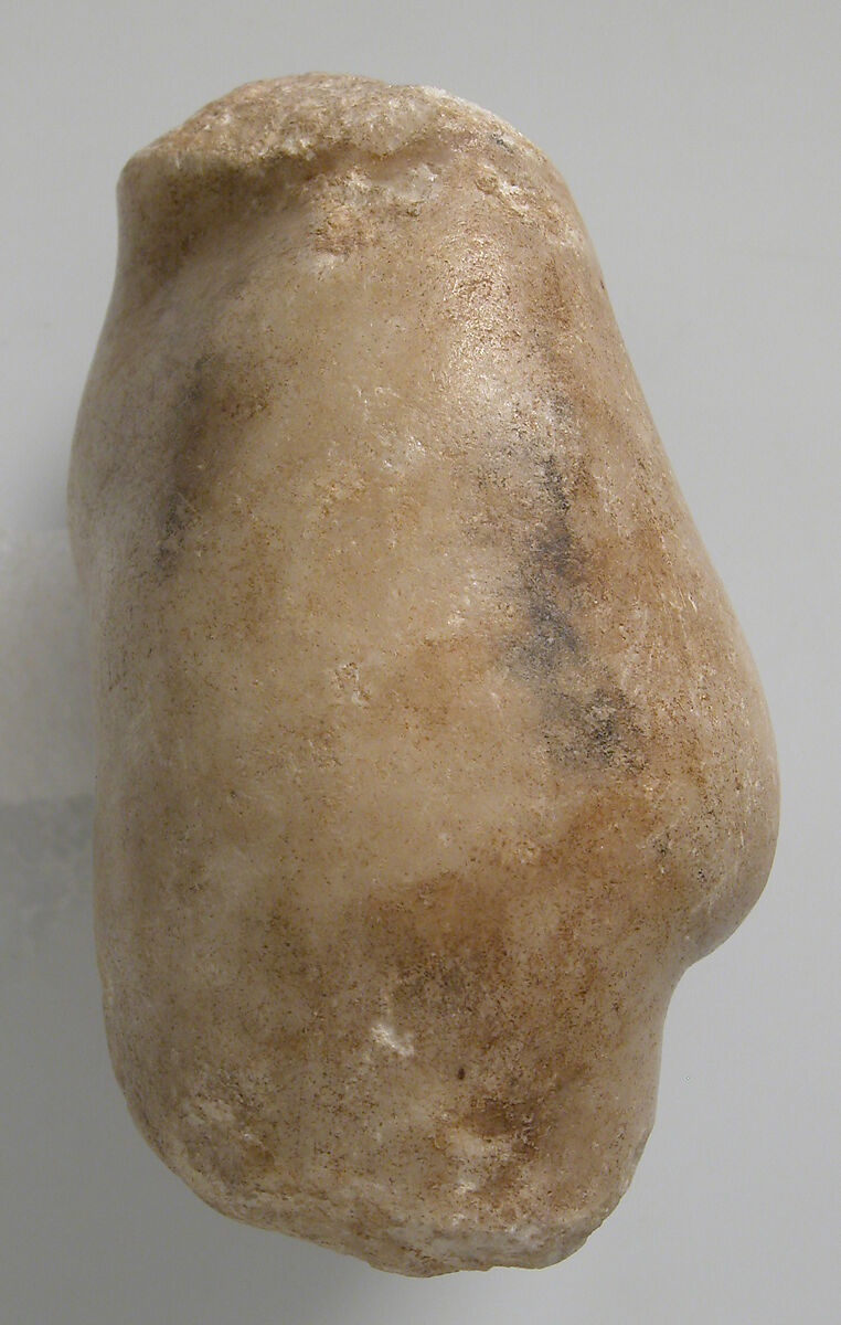 Fragment of a Female Figure, Marble, Coptic