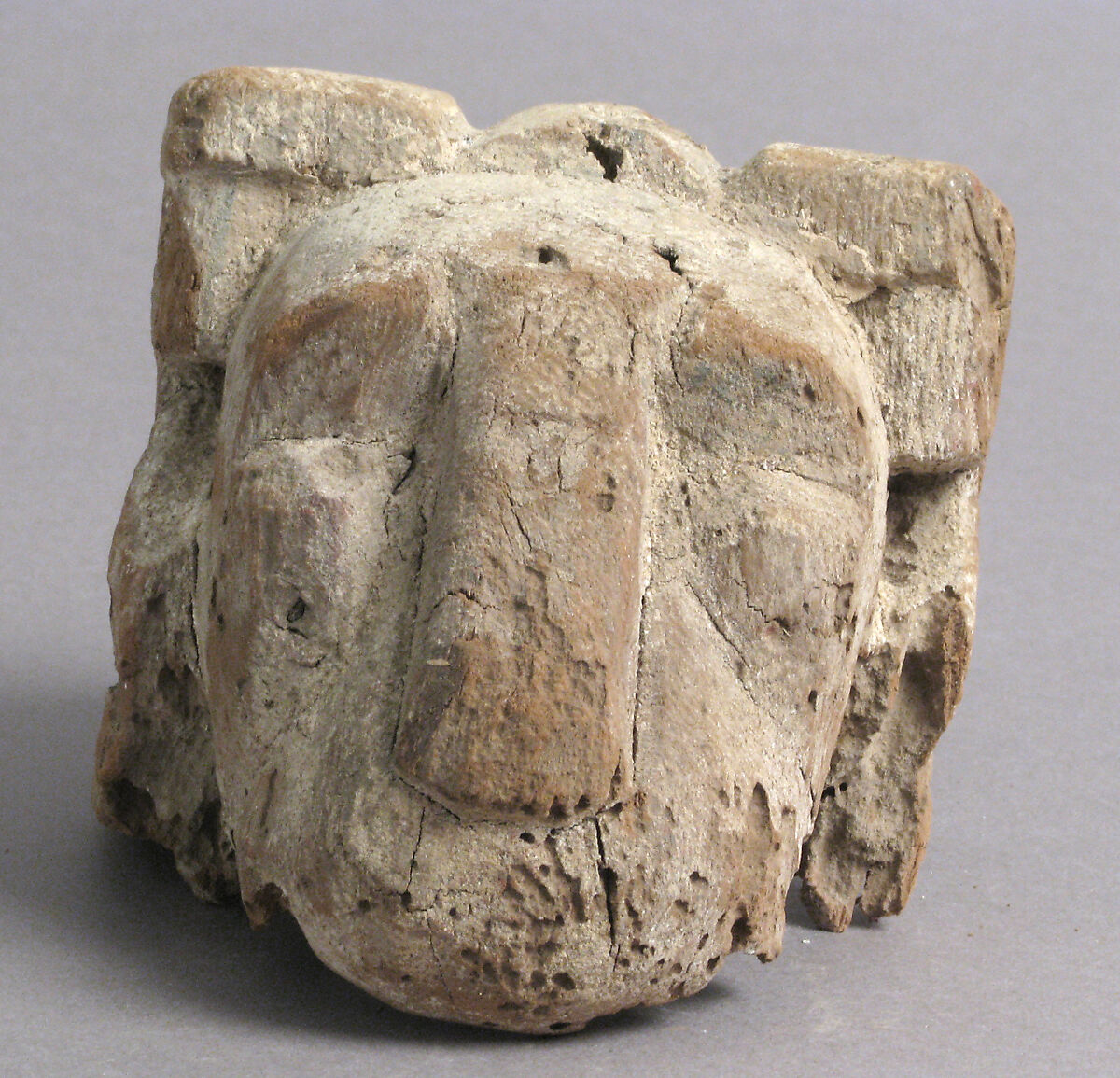 Head of Lion, Wood, Coptic