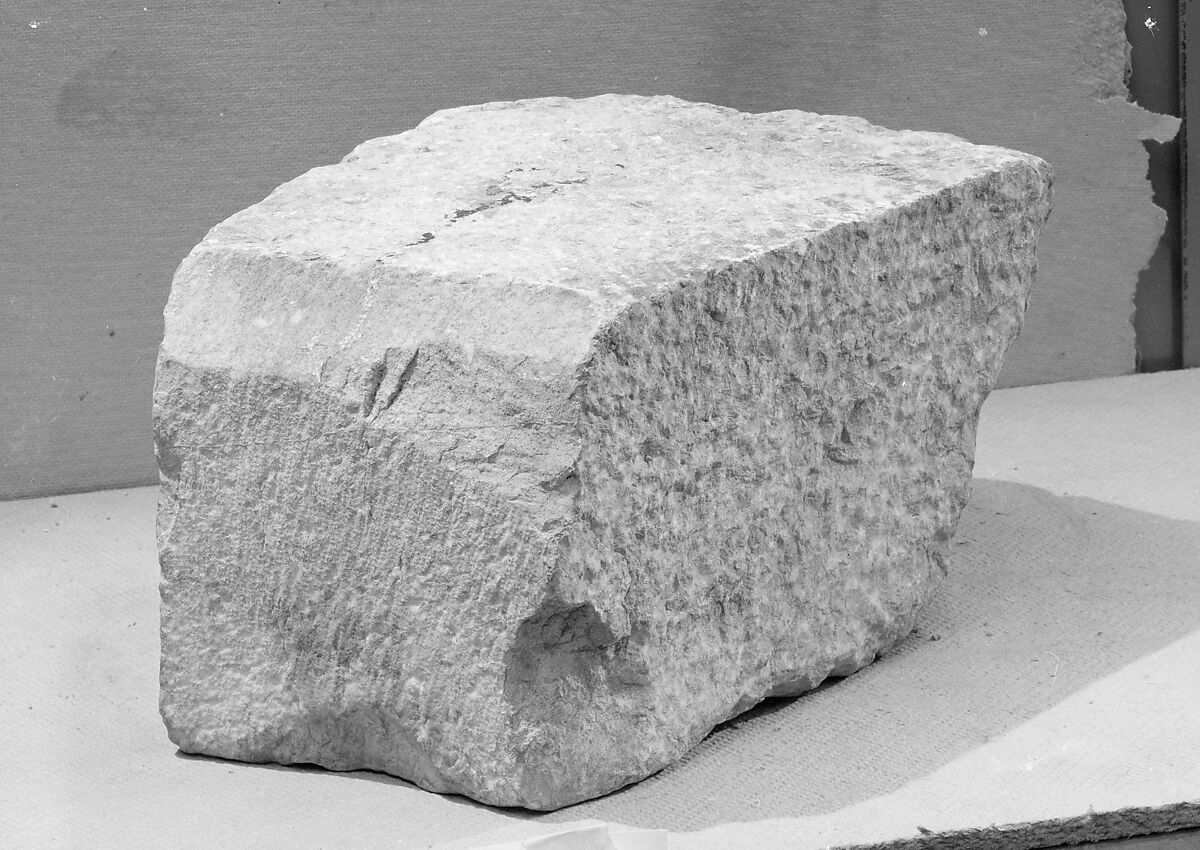 Block Fragment, Stone, French 