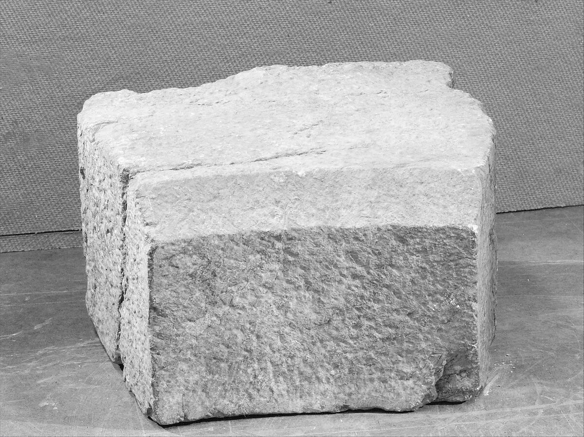 Block Fragment, Stone, French 