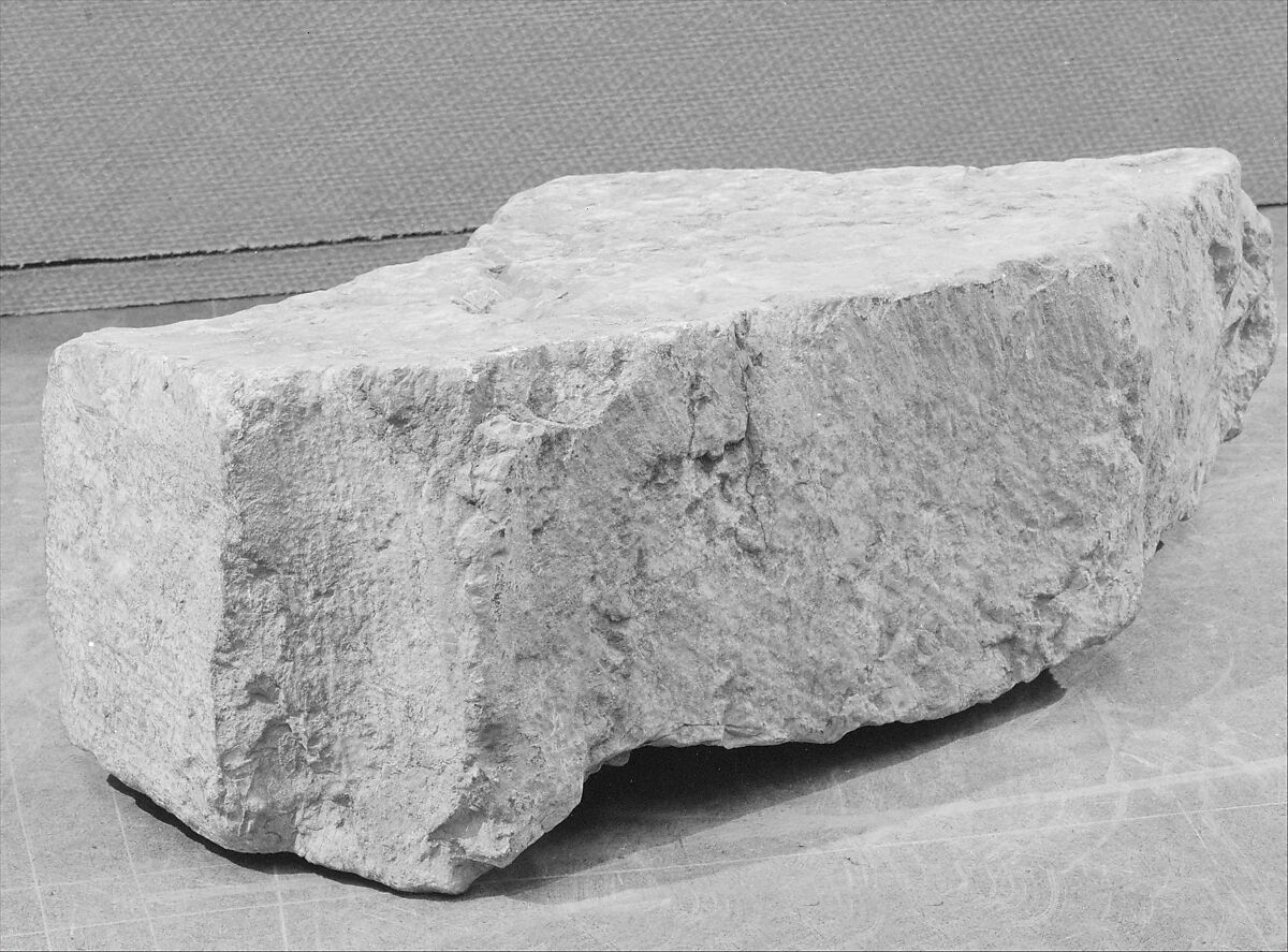 Block Fragment, Stone, French 