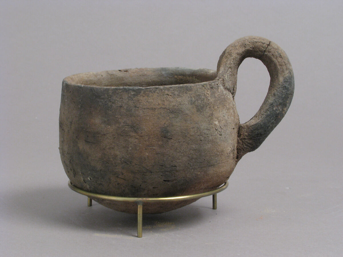 Cup with Handle, Earthenware, Coptic 