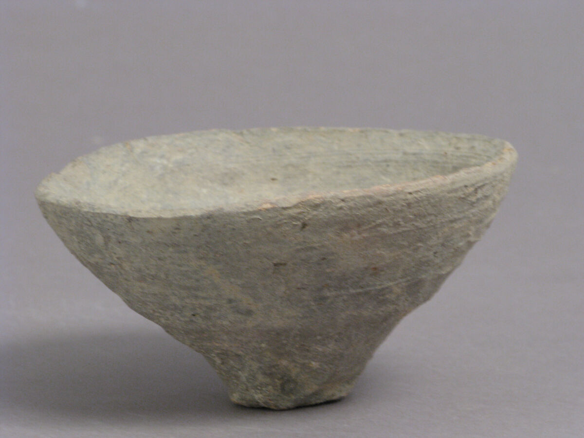 Footless Cup or Lid, Earthenware, Coptic 