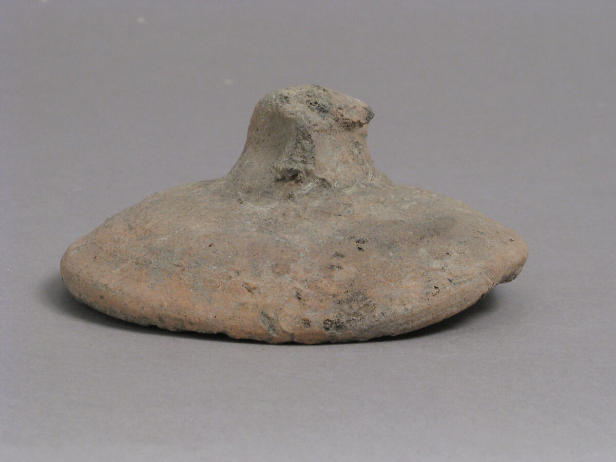 Lid, Earthenware, Coptic 