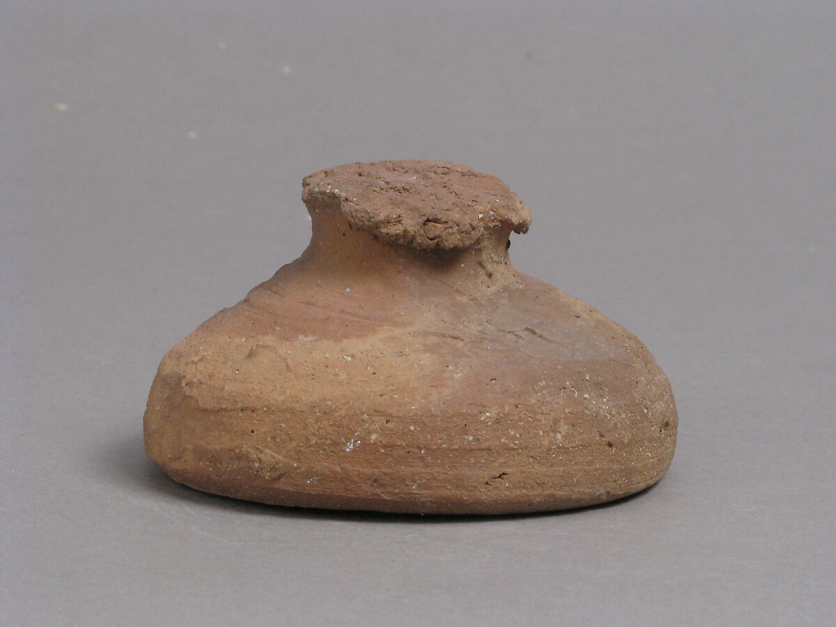 Lid, Earthenware, Coptic 