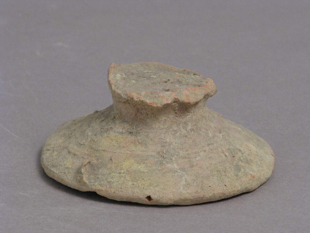 Lid, Earthenware, Coptic 