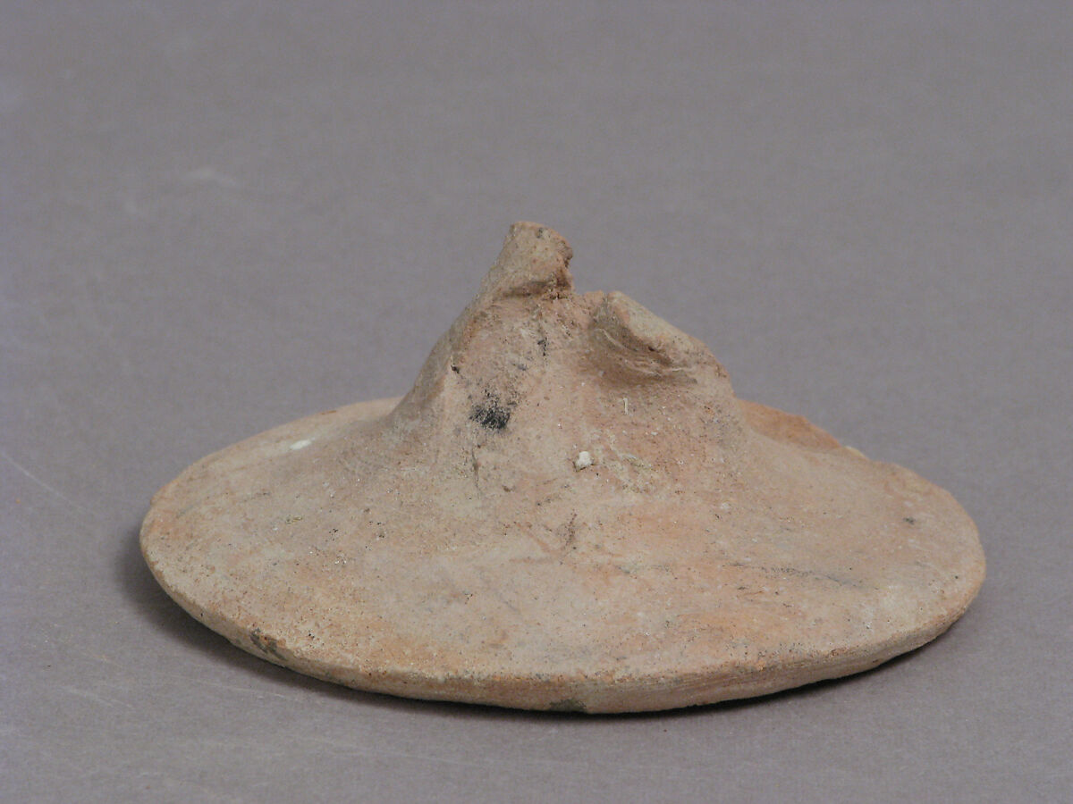 Lid, Earthenware, Coptic 