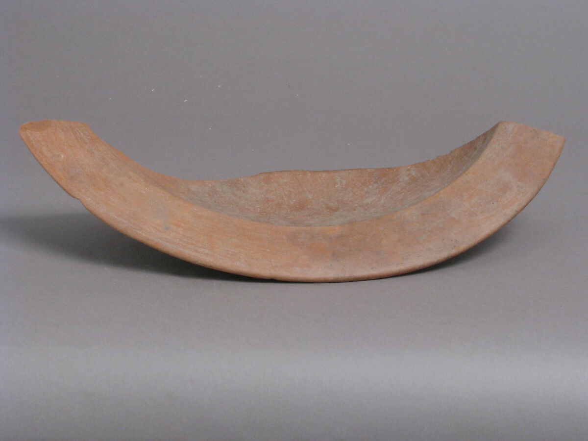 Fragment of a Large Bowl, Earthenware, Coptic 