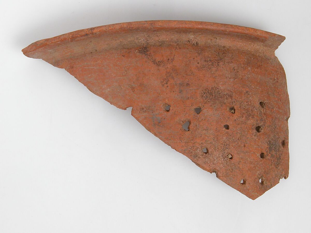 Strainer, Earthenware, Coptic 