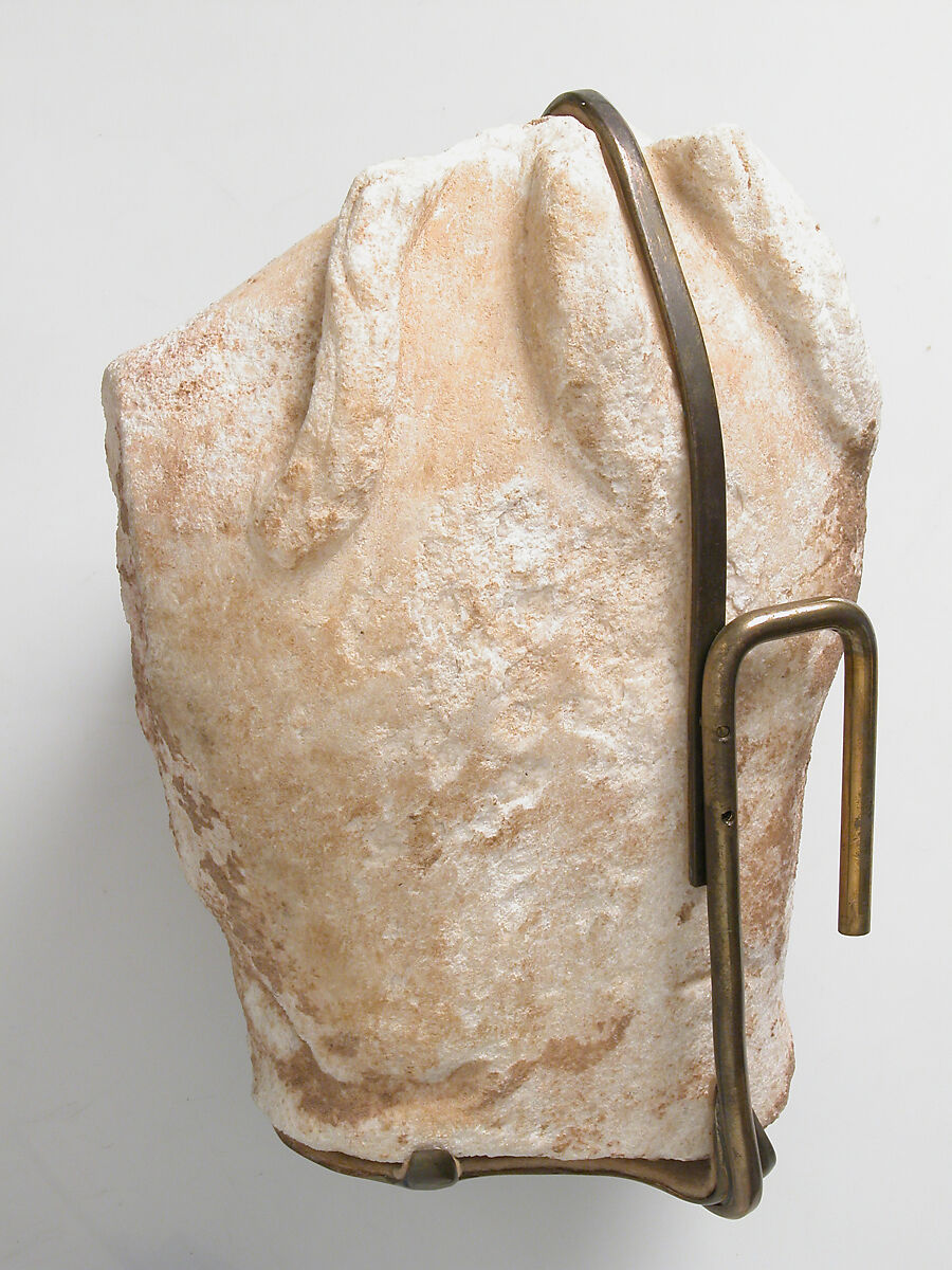 Fragment of a Female Figure, Marble, Coptic