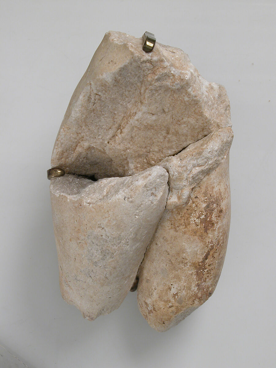 Fragment of a Male Torso, Marble, Coptic 
