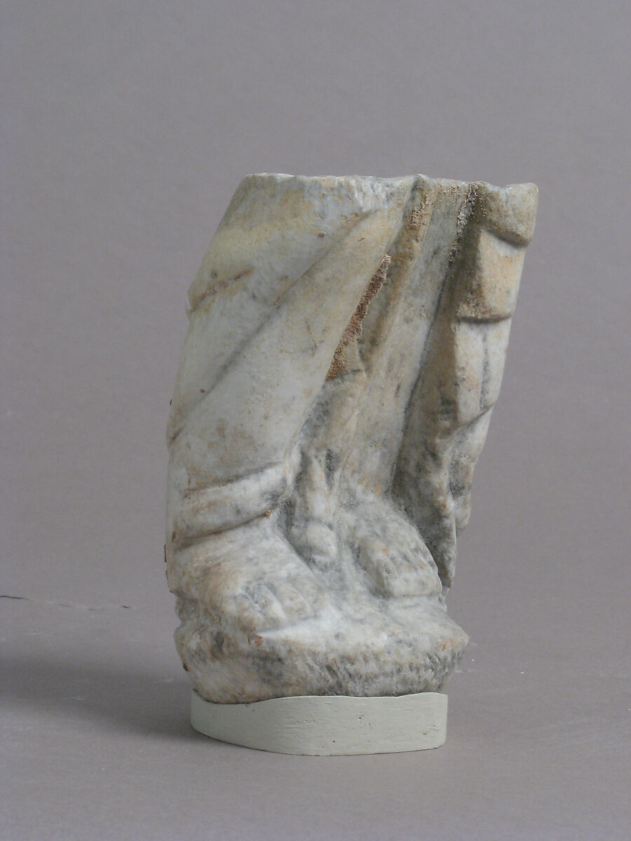 Lower Legs Fragment, Marble, Coptic