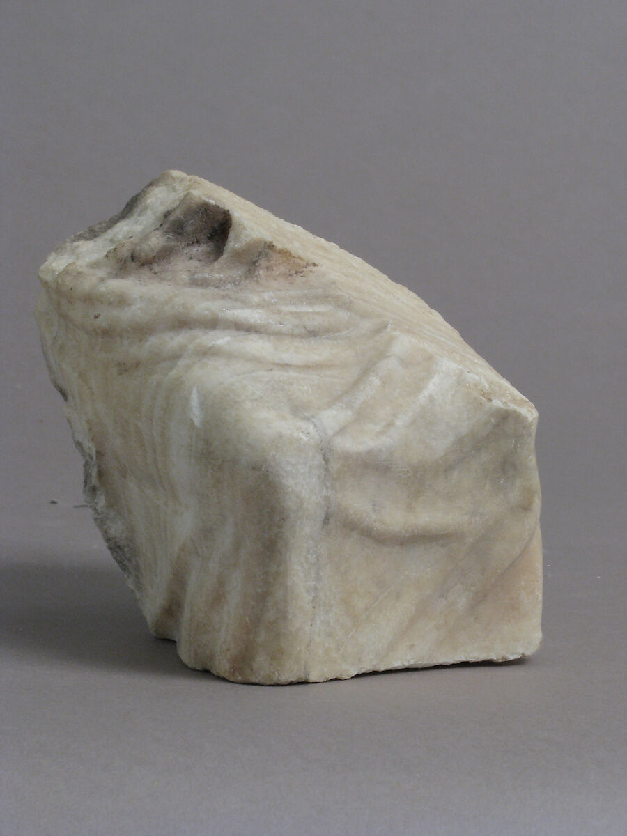 Knee Fragment, Marble, Coptic 