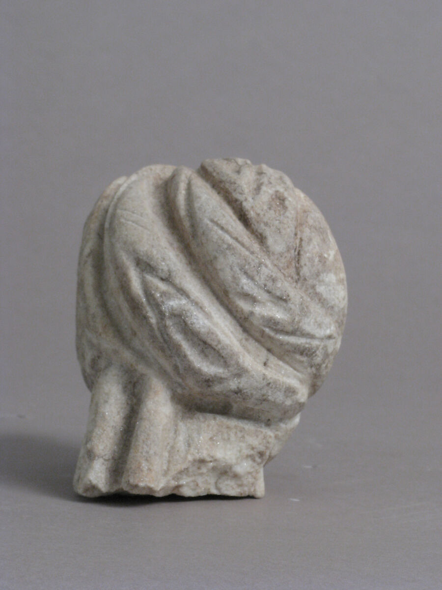 Fragment of the Knot of a Tunic, Marble, Coptic 