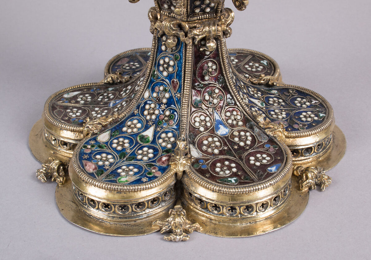 Chalice, Gilded silver, filigree enamel, pearls, Southeastern European