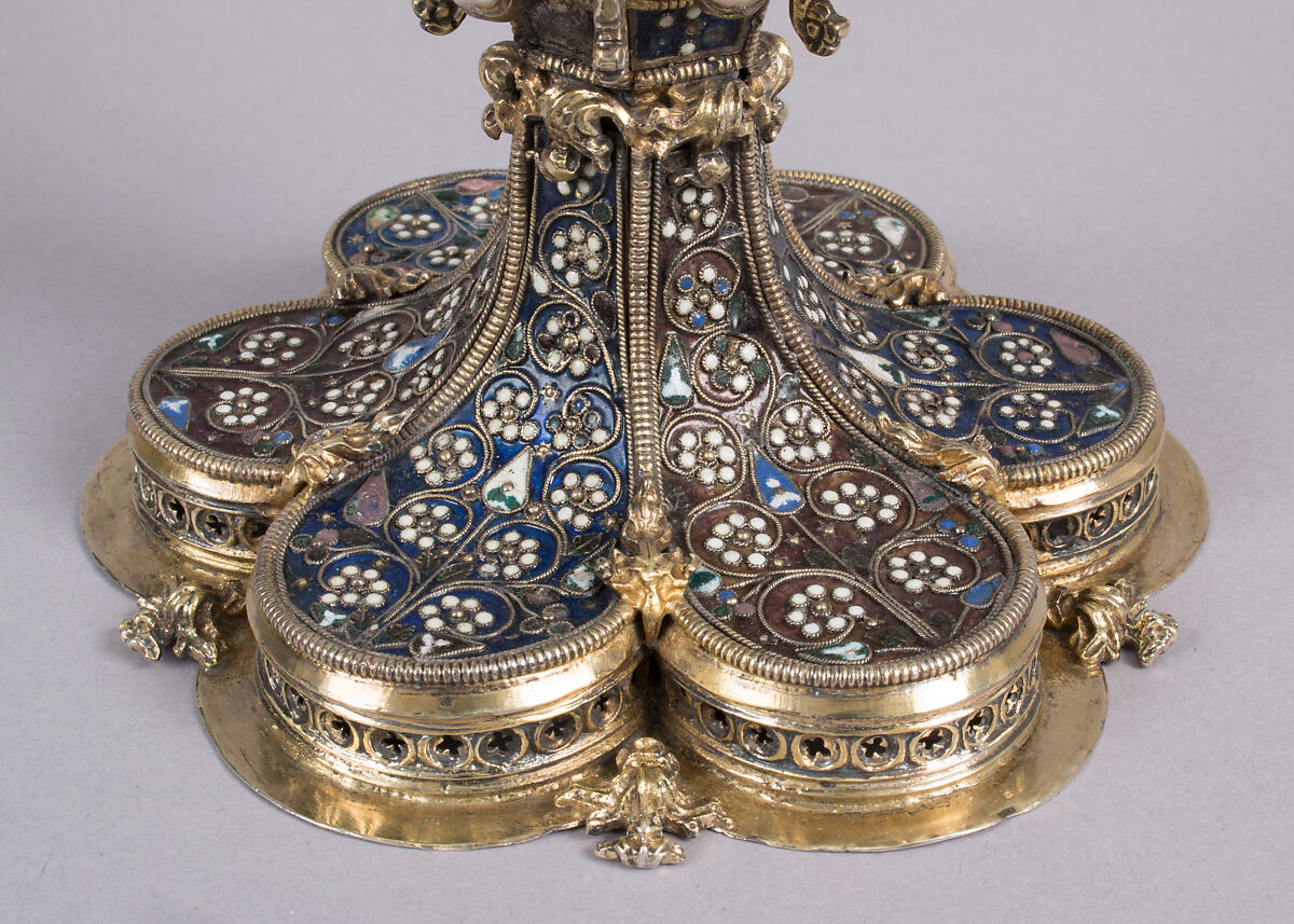 Chalice, Gilded silver, filigree enamel, pearls, Southeastern European