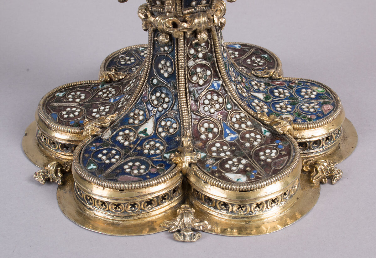 Chalice, Gilded silver, filigree enamel, pearls, Southeastern European