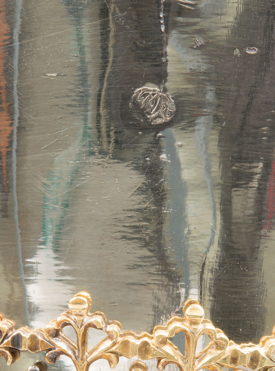 Chalice, Silver, partly gilded, glass, semiprecious stones(?), with filigree and other enameling, Central European