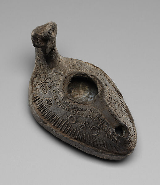 Oil Lamp, Gray ware 