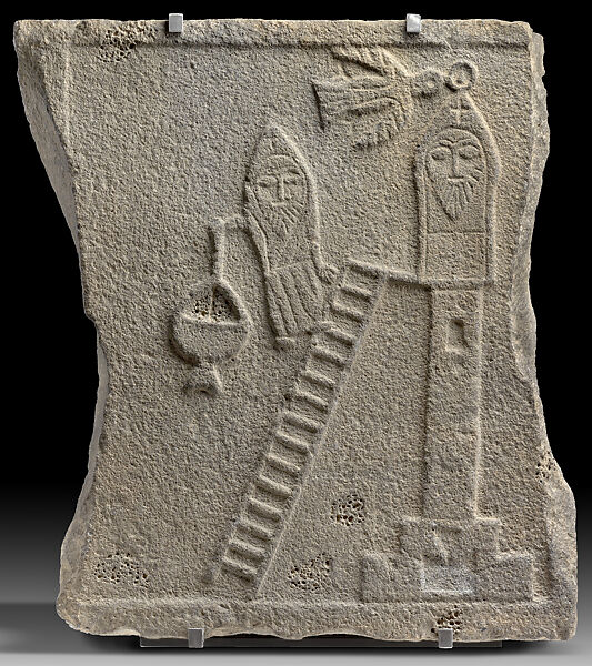 Relief of a Stylite Saint, Basalt 