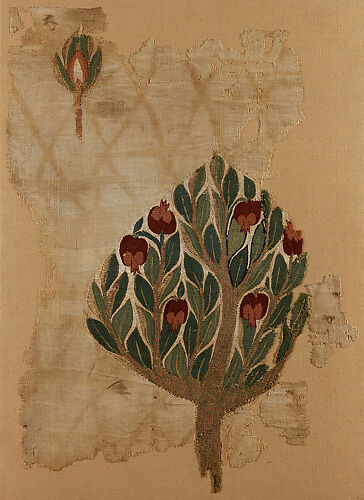 Textile Fragment with Tree