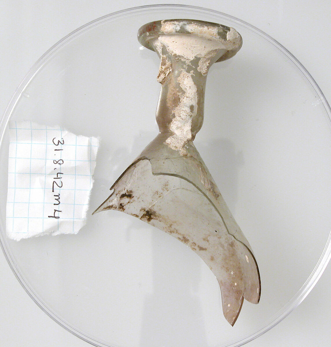 Vase Fragment, Glass, Coptic 
