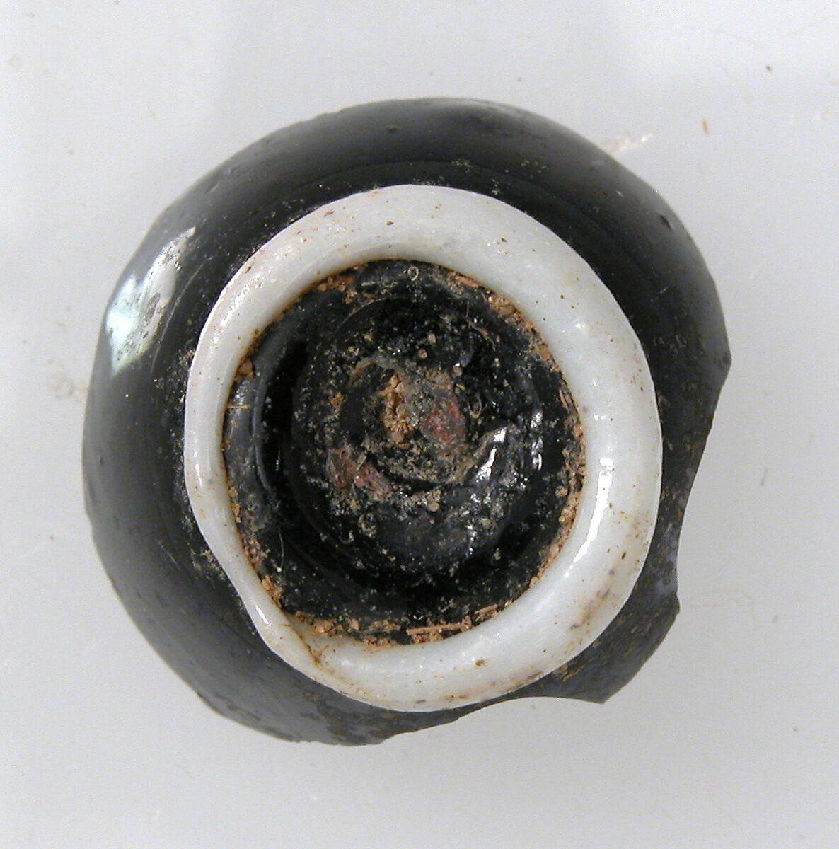 Bottom of a Vessel with Foot, Glass, Coptic 