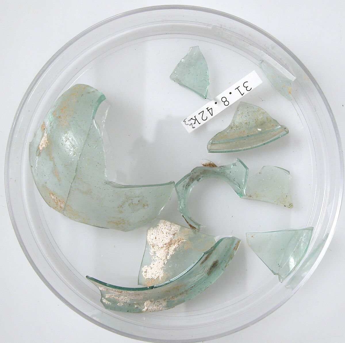 Glass Fragments, Glass (green), Coptic 