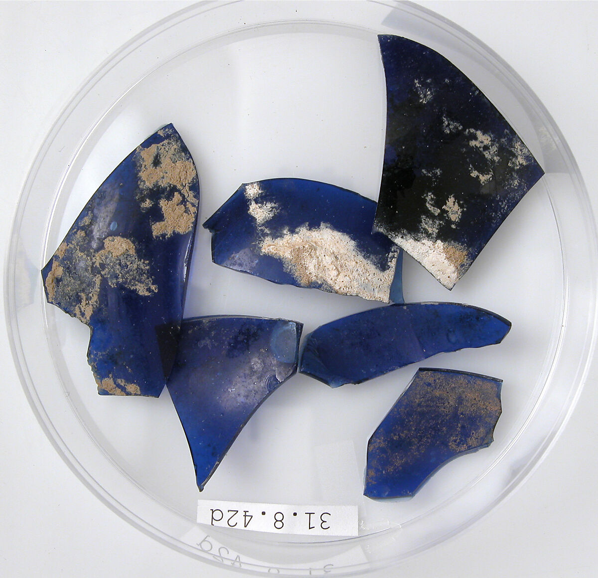 Glass Fragments, Glass (blue), Coptic 